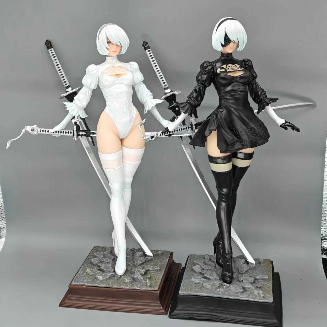 28cm NieR Automata Yorha No. 2 peB 2B YoRHa Anime Girl PVC Action Figure Toy 4 Sle Game Statue Adult collection Model DollXJ250311