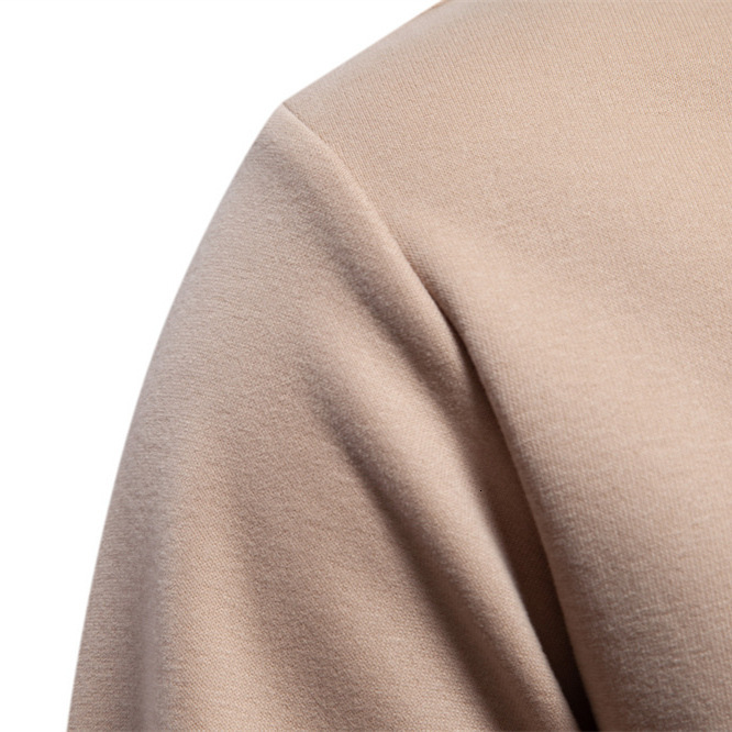 Autumn New Long Sleeved Solid Color Trend Loose Casual Versatile Round Neck Hoodie Men's Clothing