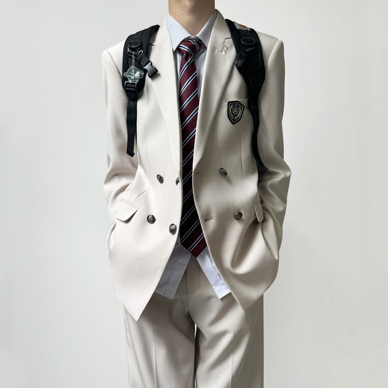 3850 Men's Casual One-Piece Suit - Seasonal Style, Korean Design
