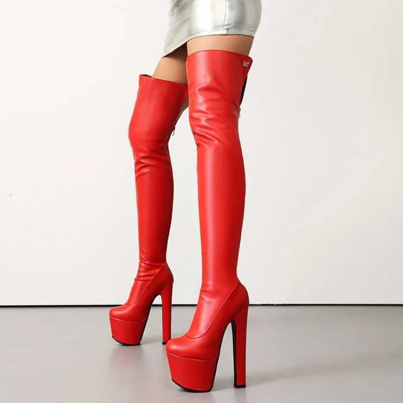 High Heel Autumn Winter New Style Fashion High Heeled Waterproof Platform Women S Sexy Party Over The Knee Boots High Cm