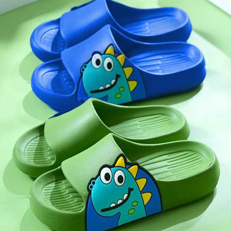 Cartoon children slippers summer soft sole anti slip indoor bathing anti fall girls and boys sandals and slippersT250311
