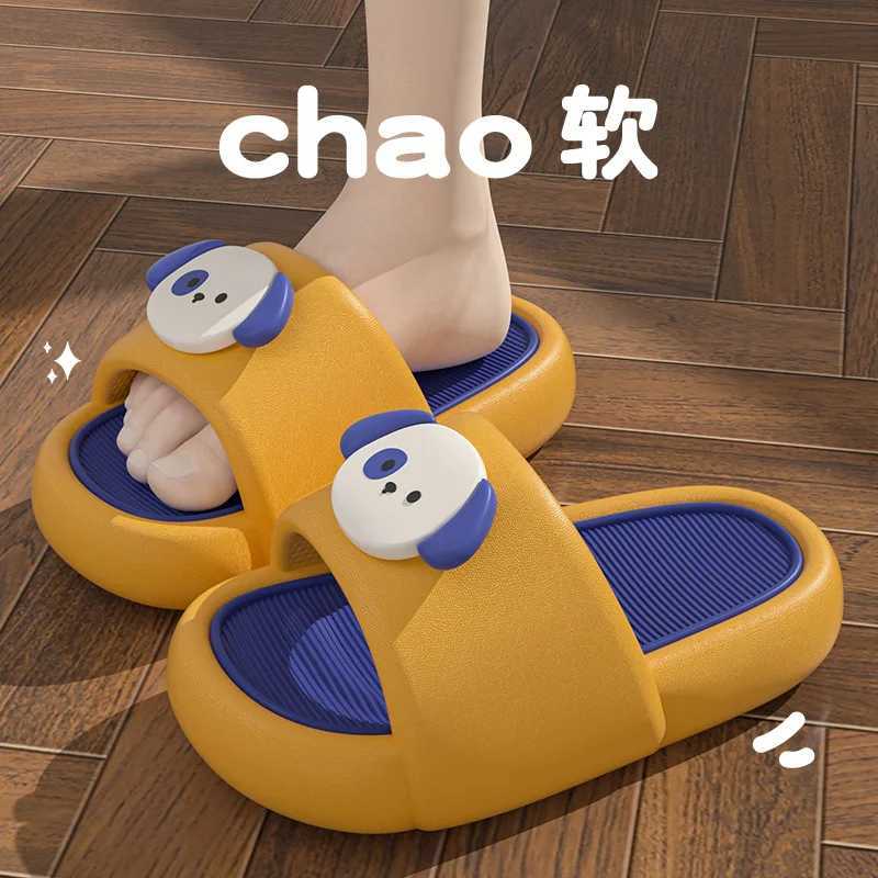 Lovely Summer Childrens Slippers Kids Sandals Soft Anti-Skid Cartoon Indoor Boy Girls Beach Shoes Bath Flip Flops BathroomT250311