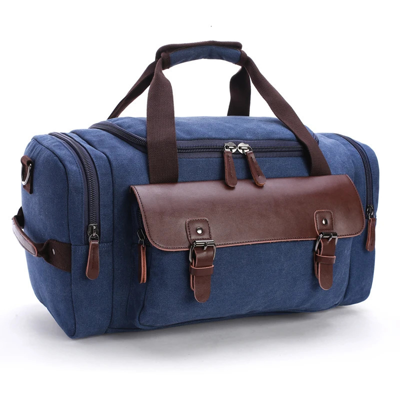 High Quality Man Canvas Bag Black Outdoor Hiking Handbags Men Travel Duffle Large Capacity Shoulder Bags For Boy 250311