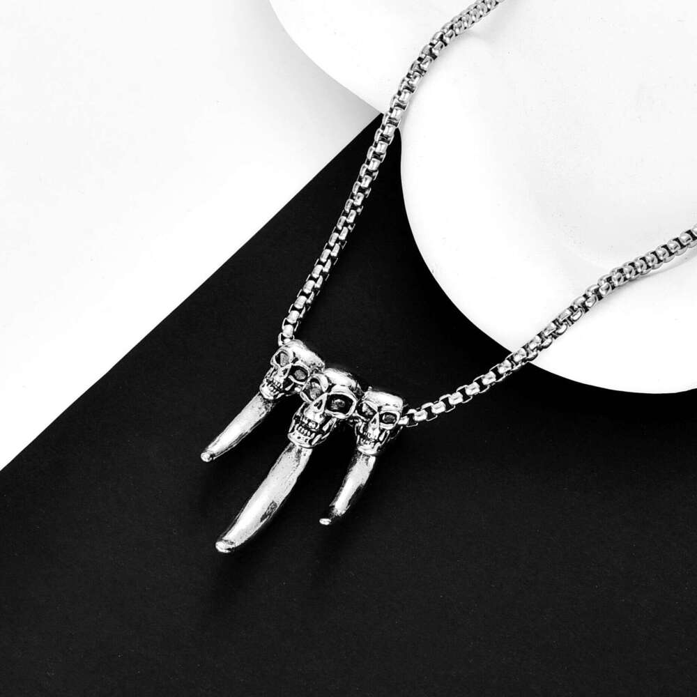 Men's Necklace Hip Hop Personalized Instagram Long Sweater Chain Couple Pendant Headpiece