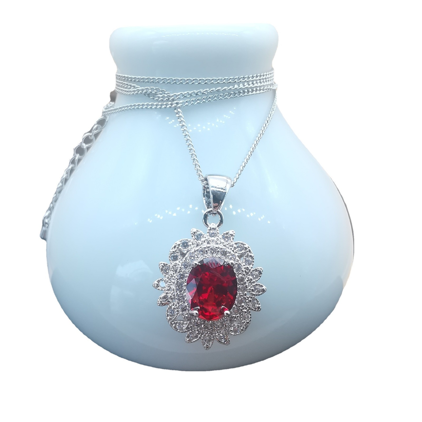 Jewelry Set Versatile Style Tanzanite Zircon Necklace Jewelry 201222