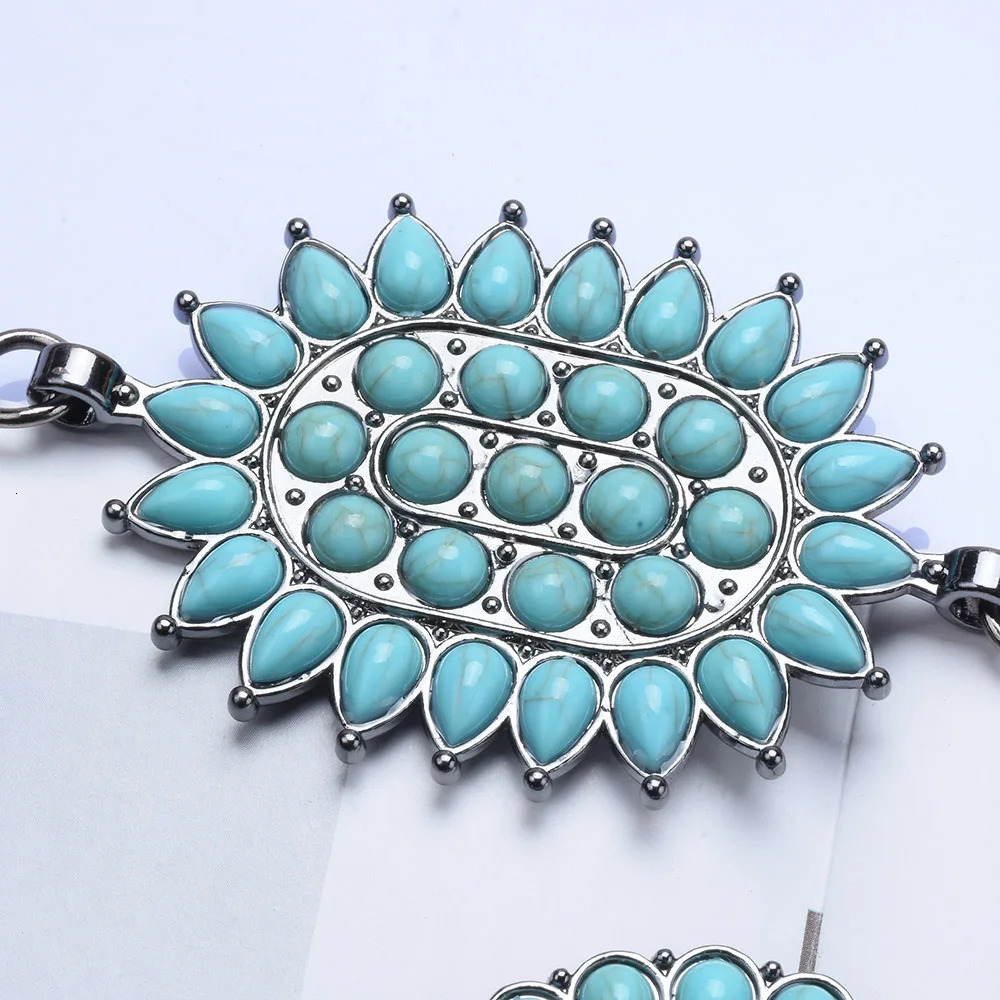 Boho Ethnic Statement Belly Chains Women Body Jewelry Fashion Indian Maxi Vintage Long Resin Stone Waist Chains Necklace 250311