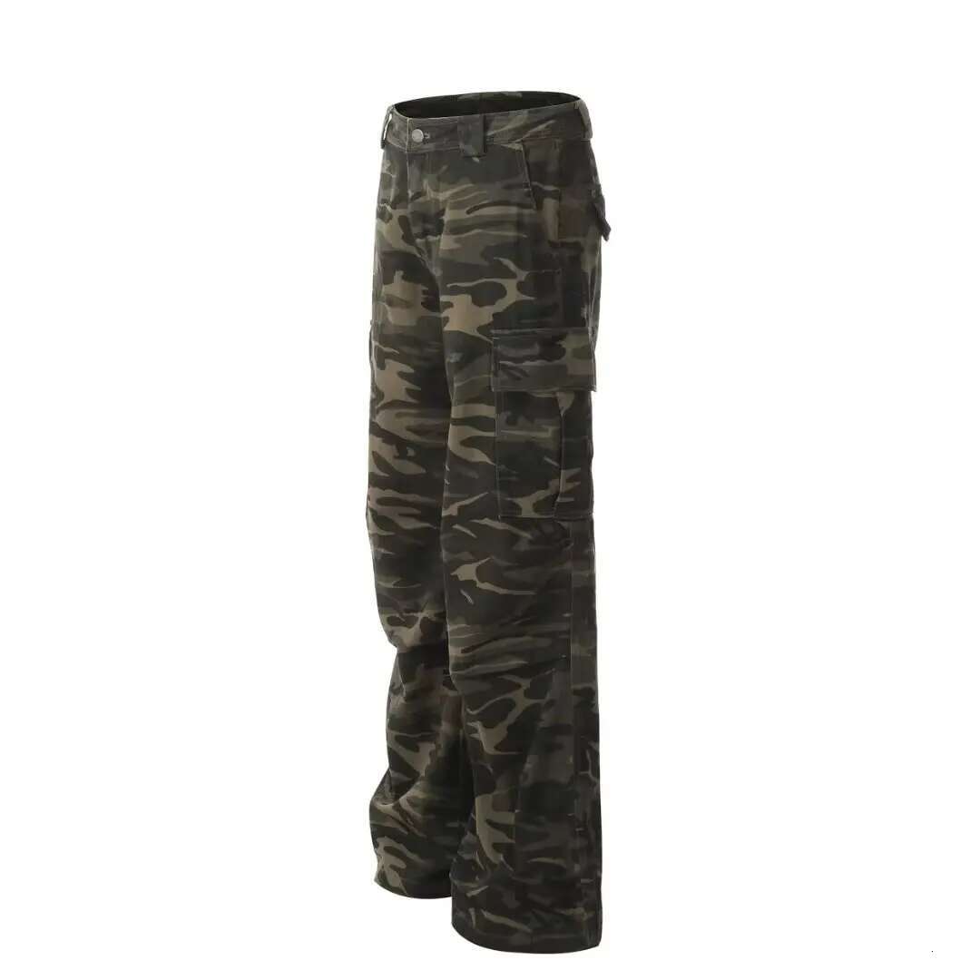 Minimalist Straight Leg Pants For Men Camouflage Casual Pants Fashion Designer Original Men s Pants Lazy And Comfortable New Artistic Trend Hip hop Ca