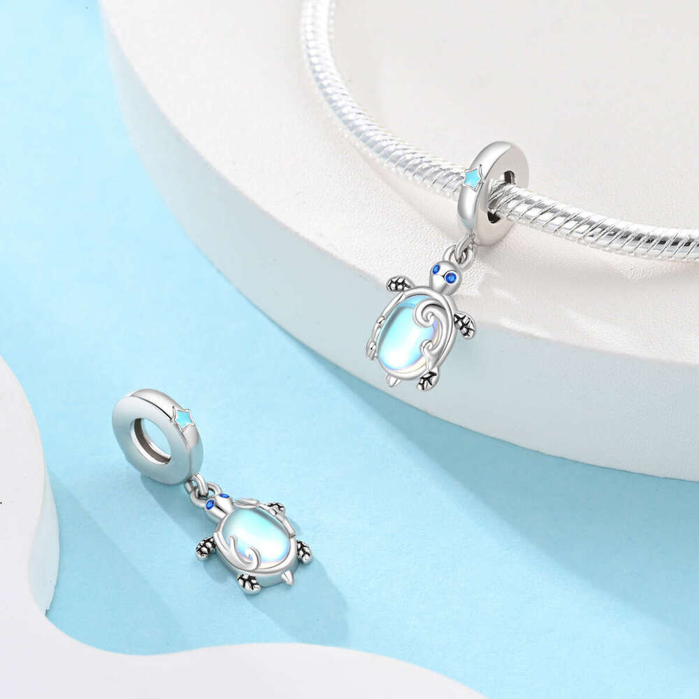 925 Sterling silver ocean wind sea turtle seahorse Charms pendant beads fit DIY Bracelet jewelry accessories For women fashion jewelry gift