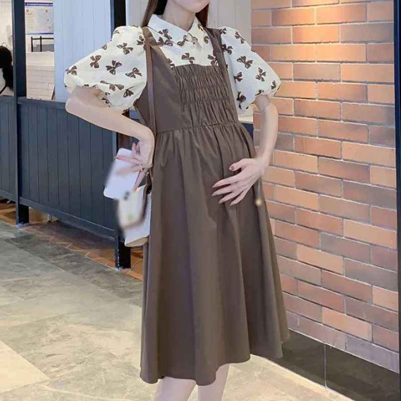 New Summer Pregnant Womens Dress Womens Loose Fit DressT250311