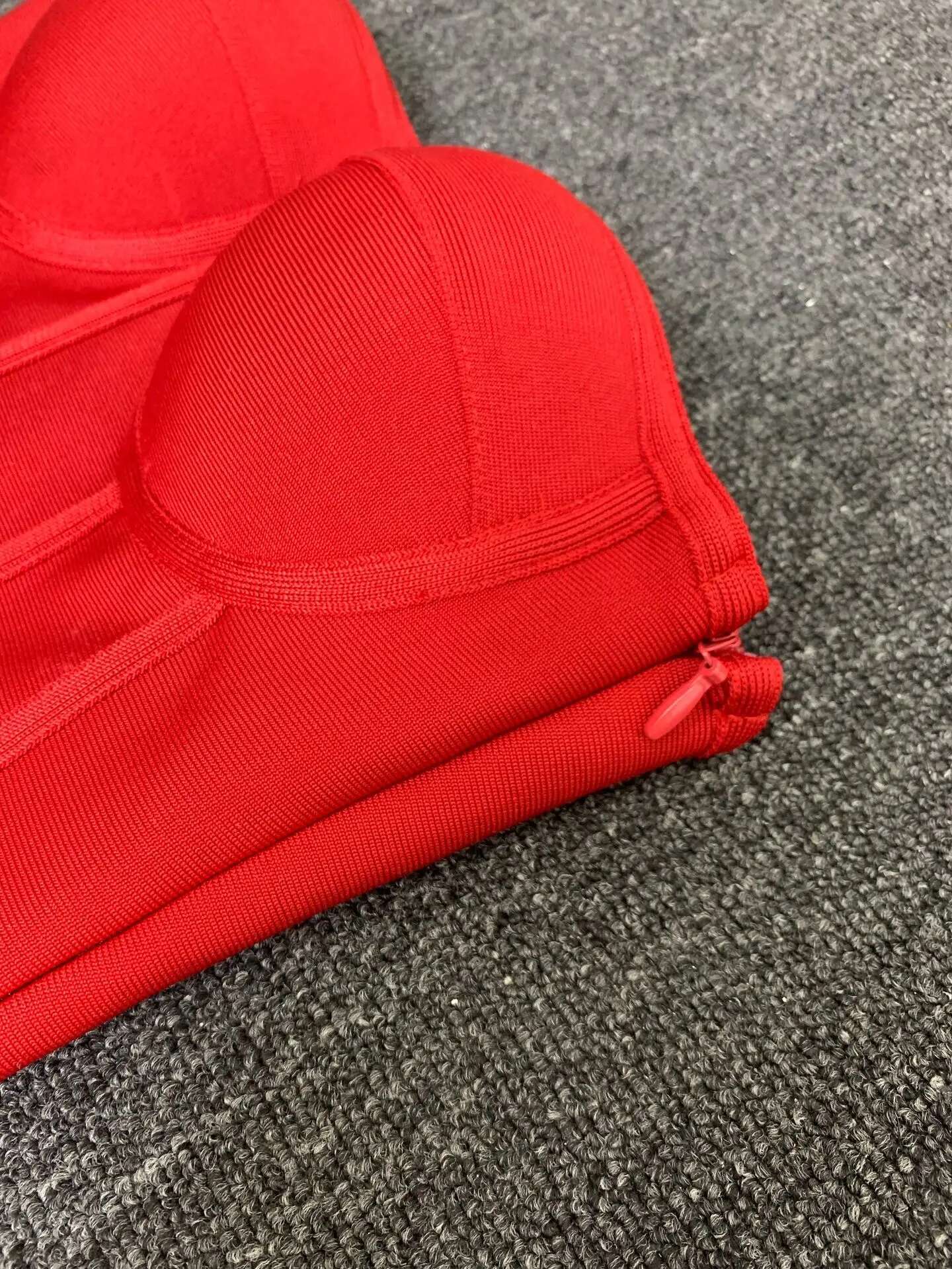 Women Red Evening Bandage Dress Hot Strapless Bodycon Wers Hem Laced Up Mini Celebrity Birthday Party Dresses One Piece Gala