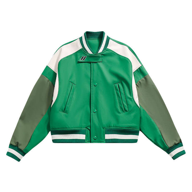 YPRS American Street Pilot Baseball Men's Women's Trendy Brand Loose And Niche Fashion Green Jacket