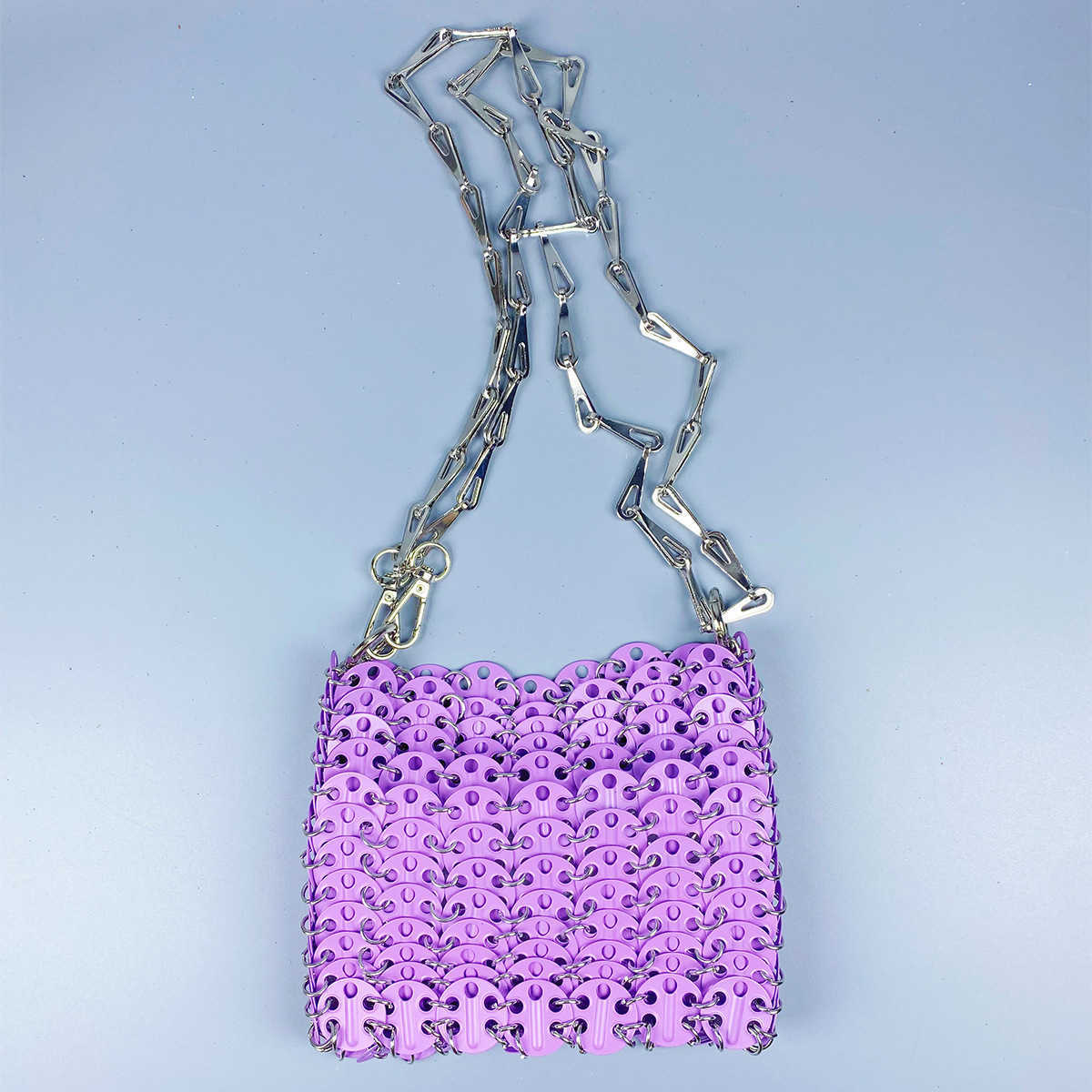Metal Sequin Large Capacity Mobile Phone Messenger Chain Bag Diy Manual Bag Women's Fashion Trend 250315