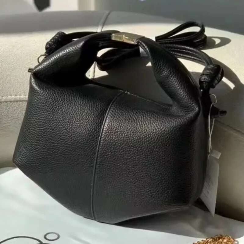 New versatile solid color shoulder fashion women handbag lychee patterned crossbody bag