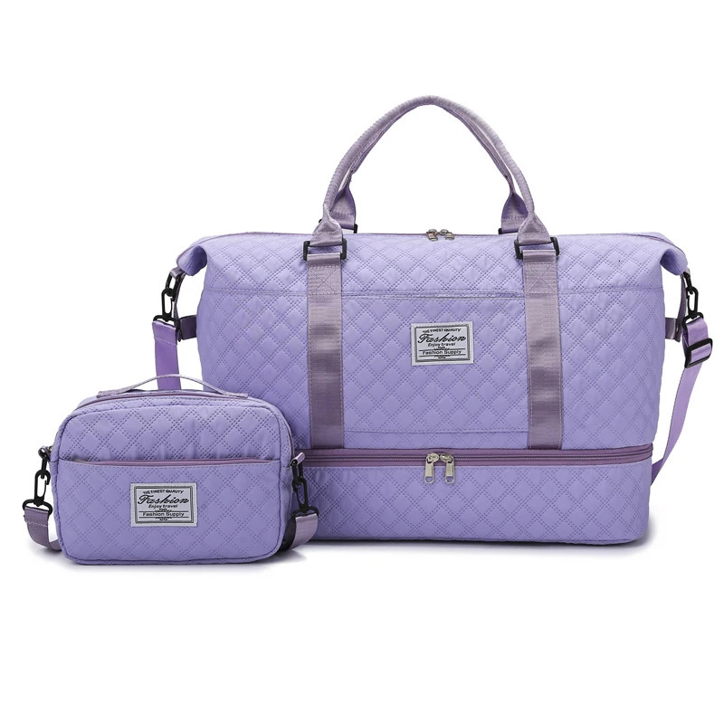 Large Capacity Travel Duffle Bag Sports Fitness Gym Yoga Tote Weekender Overnight Luggage Suitcase Organizer 250311
