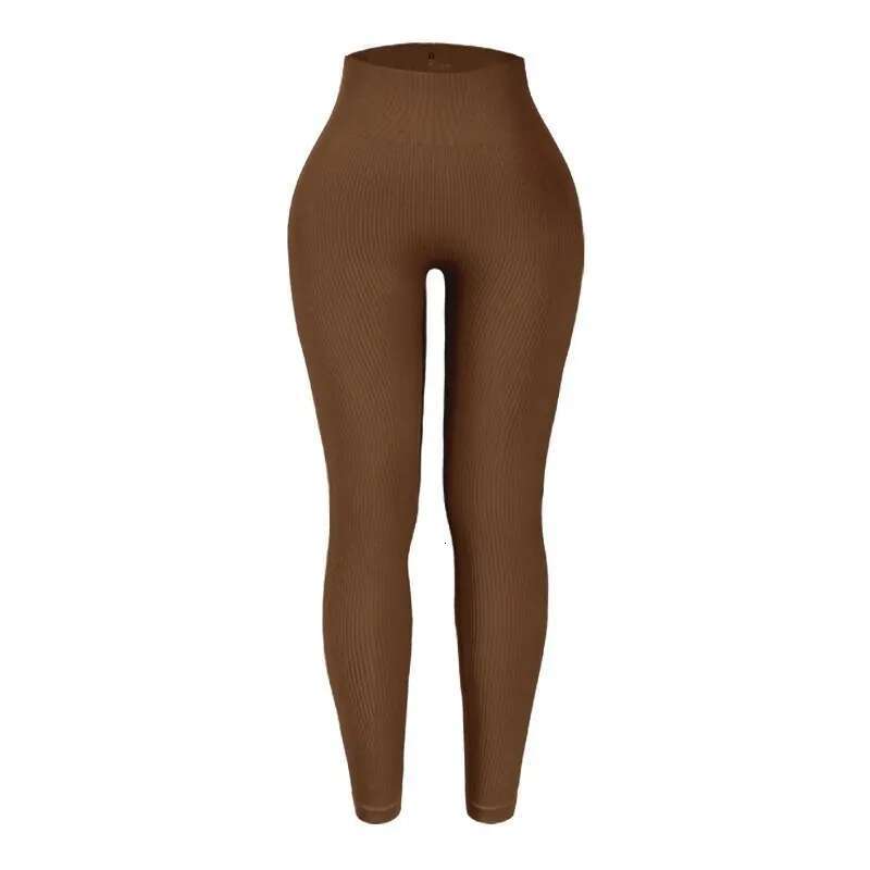 Thread Knited Leggings Women Seamless Slim Tights Gym Trainning Running Waist Hip Liftting High Elastic Yoga Fiess Pants