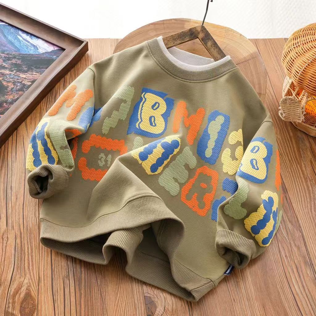 Ddmyshoesvip Boys Hoodie For New Style Spring Clothing Handsome Stylish Medium Large Children S Korean Version Autumn Fashionable And Cool