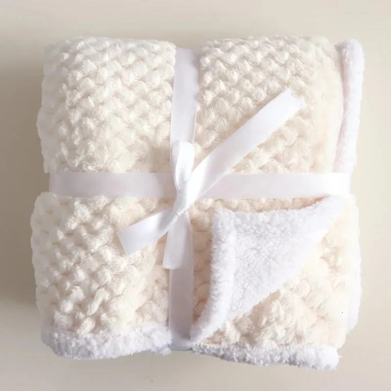 born Thermal Fleece Blanket Soft Swaddle Envelope Wrap Bedding blanket Swaddling Infant Quilts Pineapple Plaid Blankets 250218