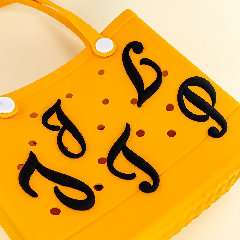 1PCS Black Alphabet Womens Bag Charms 26 Letters AZ Accessories Fashion Travel Beach Handbag Pendant Tote Decoration 250311
