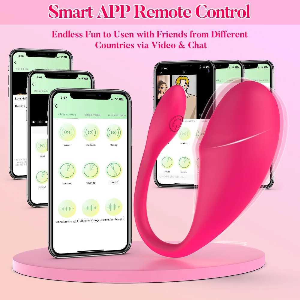 APP Woman Vibrating Egg Vaginal Massager A Point Stimulator Remote Control Of Wearable Woman Adult Sex ToysXJ250311