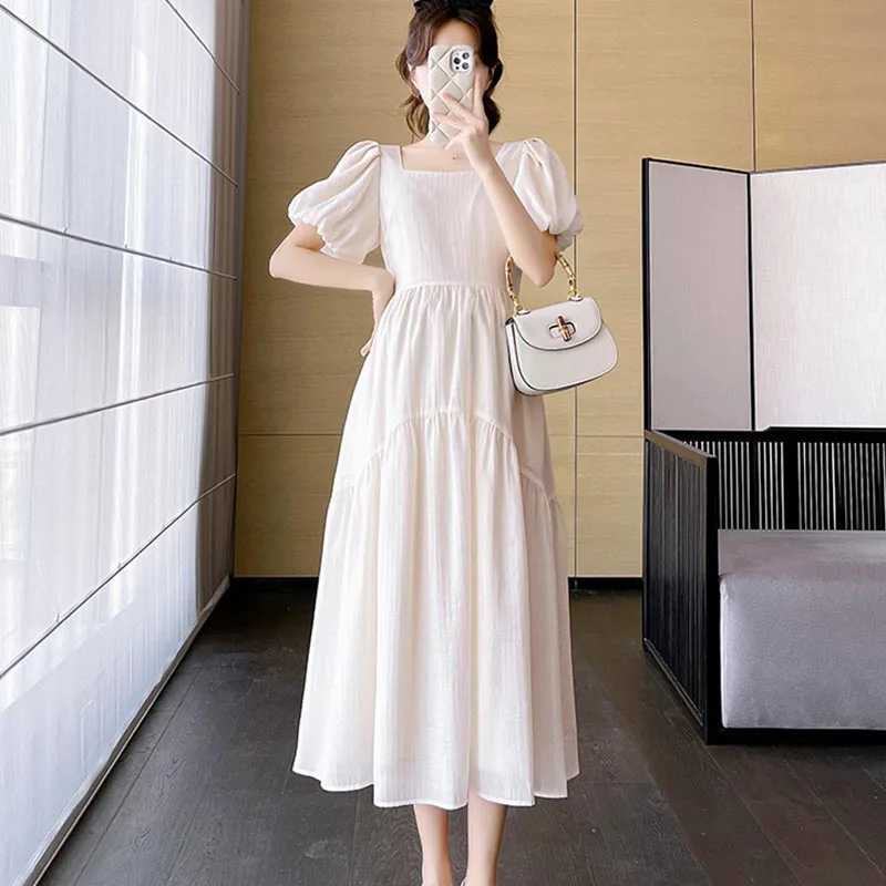 New Maternity Dresses Summer Fashion A-line Loose Short Sleeve Skirt Pregnant Women Clothing Pregnancy Mom Printed Doll DressT250311
