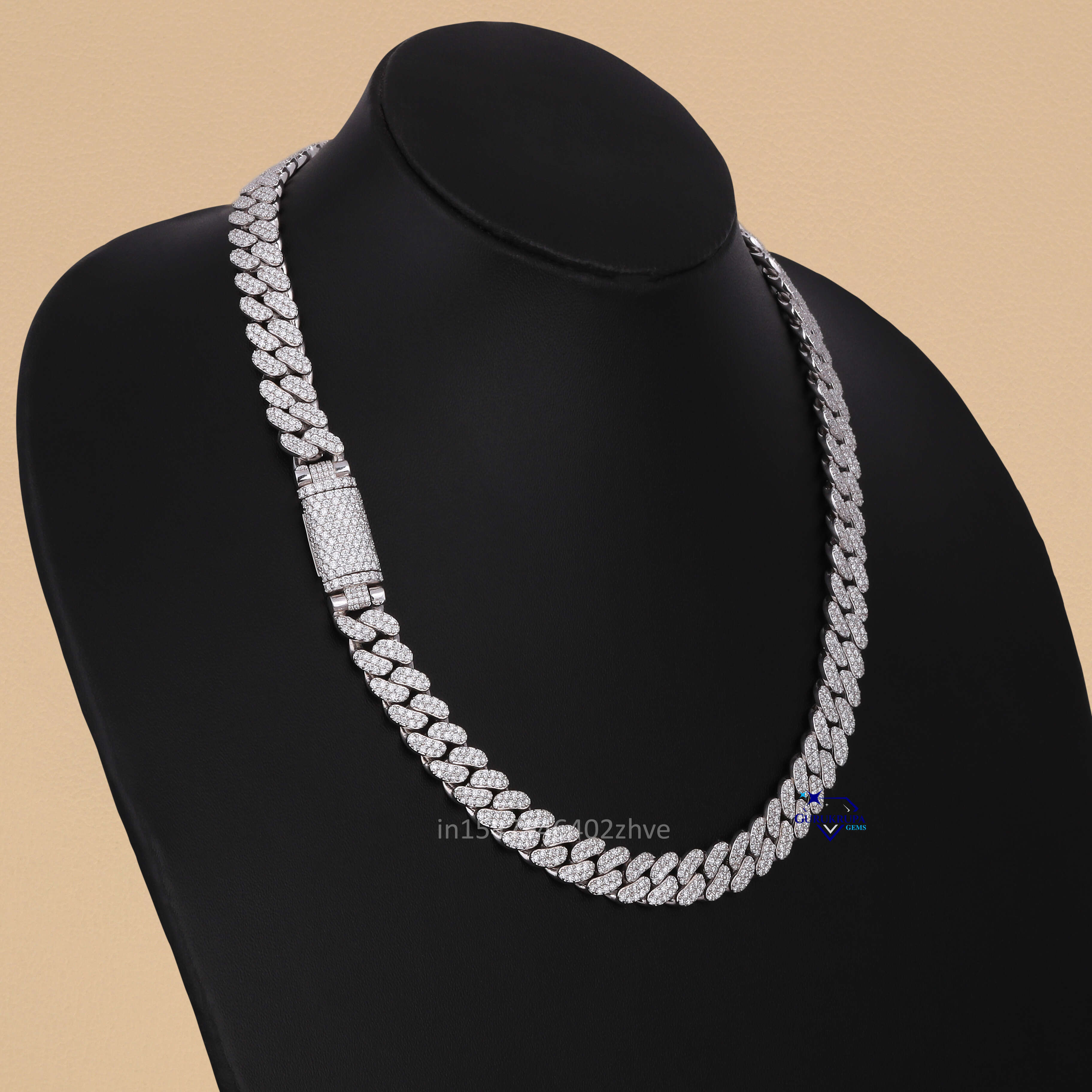 Hip Hop 14KT 10 MM Heavy Custom Necklace Men High Quality VVS Moissanite Dias Cuban k Chain Gold Sier Main Pearl