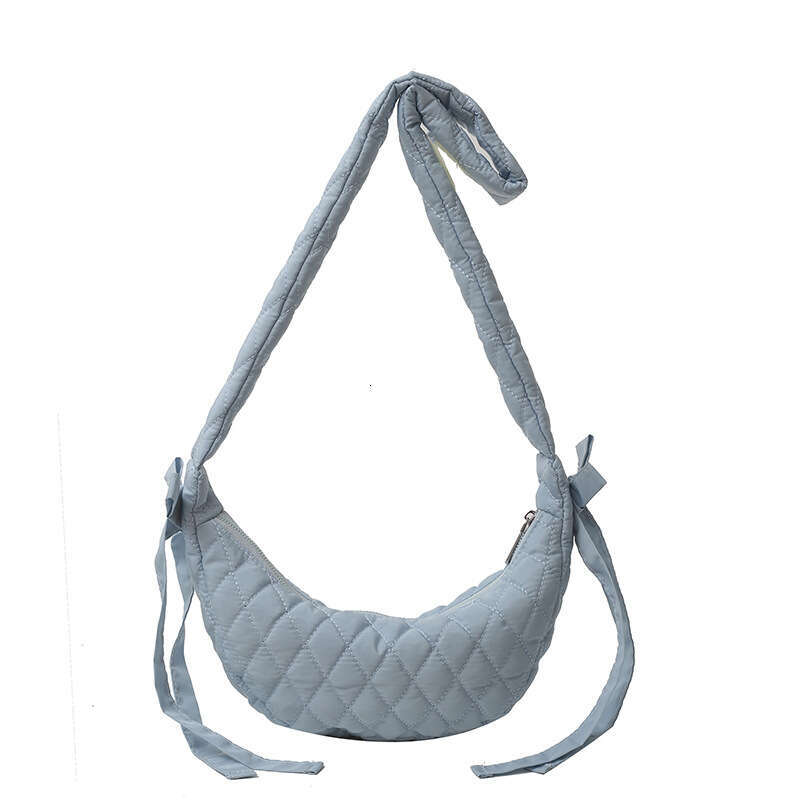 Wholesale New Korean Version Gge Embroidery Thread Dumpg Casual One Shoulder Crossbody Half Moon Bag, Fashionable Women's Bag B2