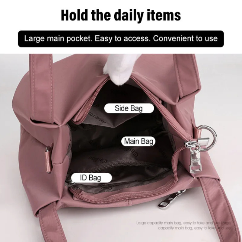 Fashion Nylon Cloth Bag Trend Single Shoulder Crossbody Lightweight and Versatile Casual Small Fresh 250311