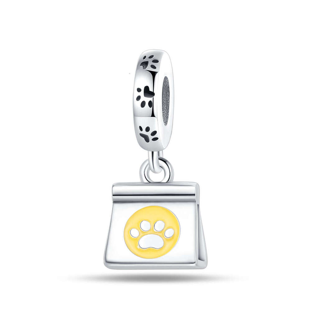 925 Sterling Silver pet life series Charms cat burger family beads Fit bracelet necklace DIY for women fashion jewelry Gift