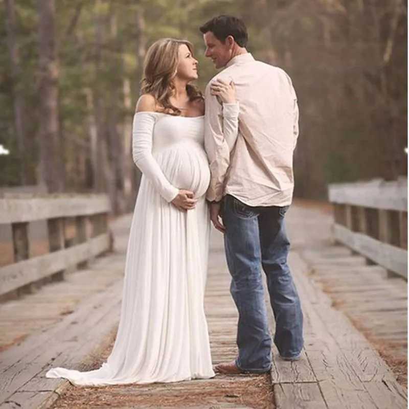 Pregnancy Dress Photography Props Dresses For Photo Shoot Maxi Gown Dresses Maternity Clothes For Pregnant Women Premama Dress X250224
