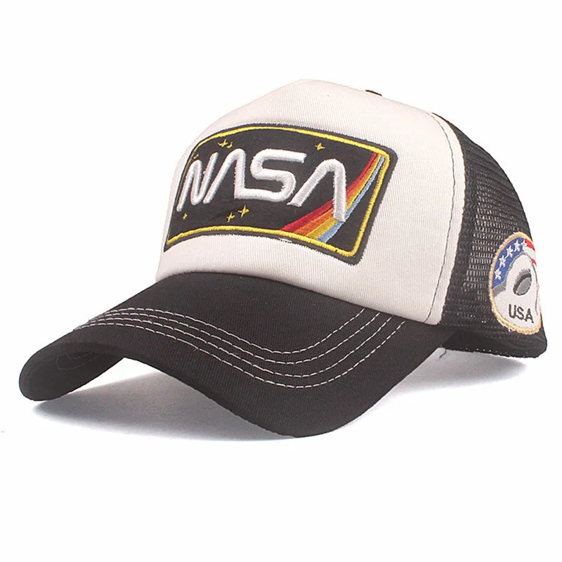3D Embroidered Mesh Baseball Cap Cotton Mens Splicing 250311