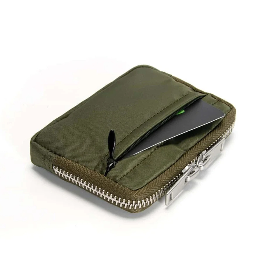 Japanese Men Wallet Earbuds Storage Bag Credit Card Holder Case for Boys Girls Journey Bank Organizer Zipper Coin Purse 250311
