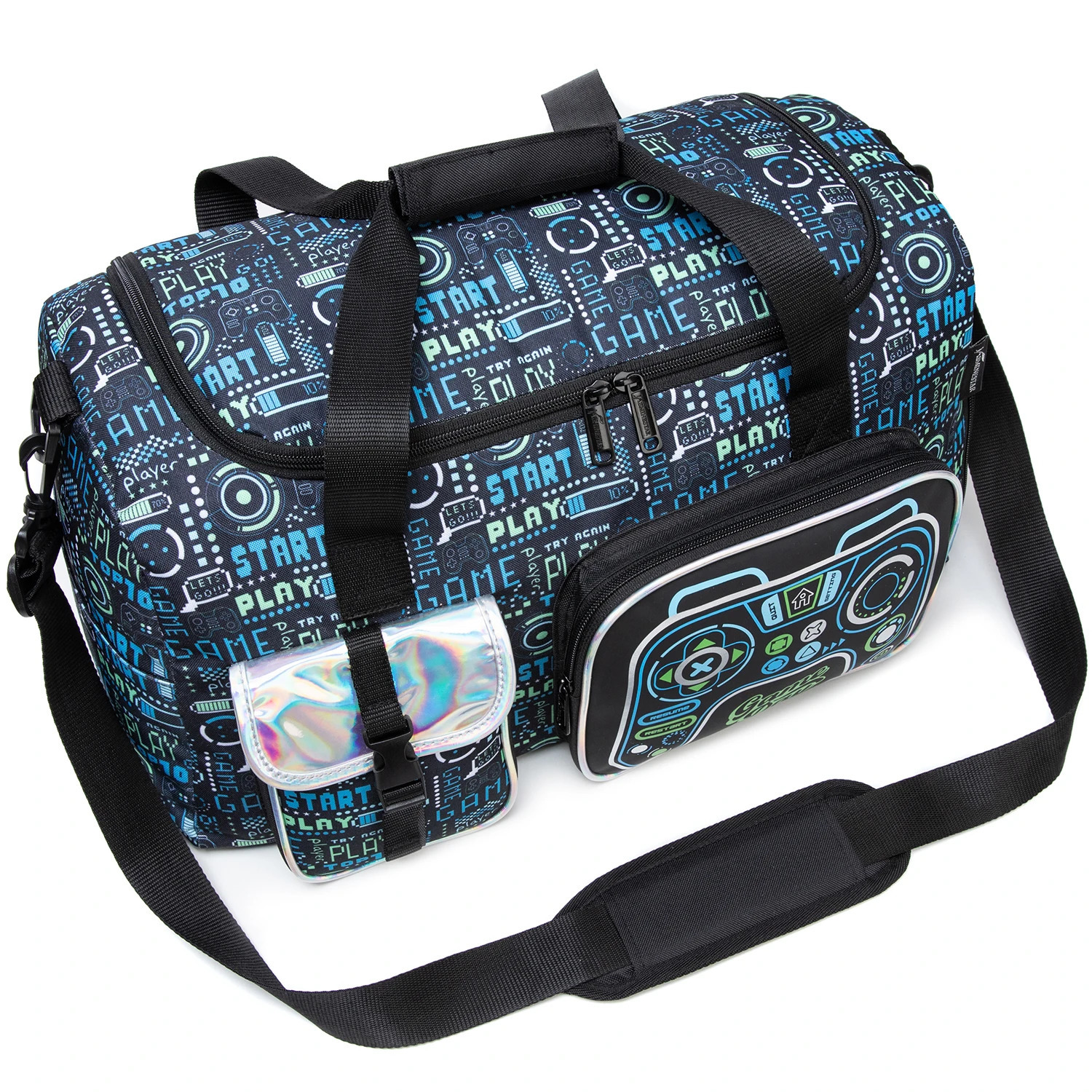 1PCS Travel Duffle Bag Weekender Overnight Gym Tote with Wet Pocket for Men Boys Workout 250311
