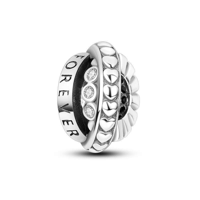 925 Sterling Silver pendant emerald shaped isolation charms beads fif bracelet DIY bead bracelet necklace for women gift fashion jewelry