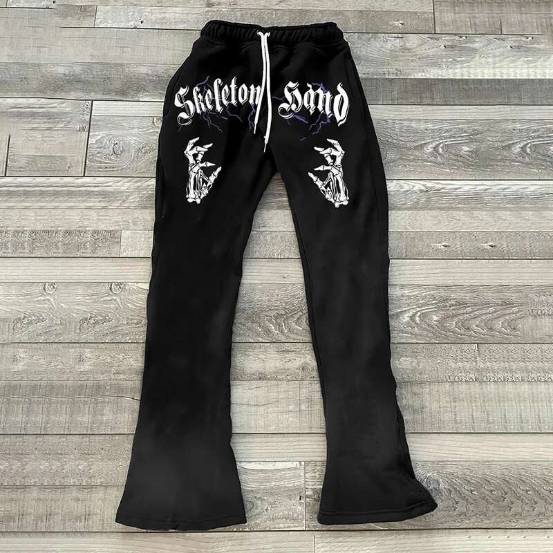 Y2k Men s Pants 2025 Fashion Designer Street Hip Hop Letter Printed Pattern Casual Loose Wide Leg Jogger Straight Tube Retro Pants Outdoor Sports Pant