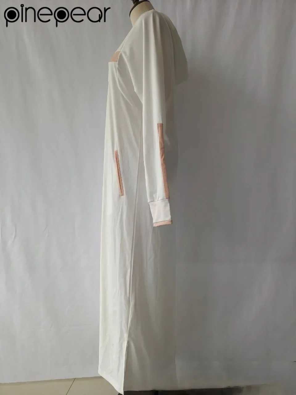 Muslim Men Jubba Thobe Dubai Turkey Kaftan Long Hoodies Islamic Saudi Arabic Sweatshirts Robe Casual Loose Blouse Male ClothingXJ250310