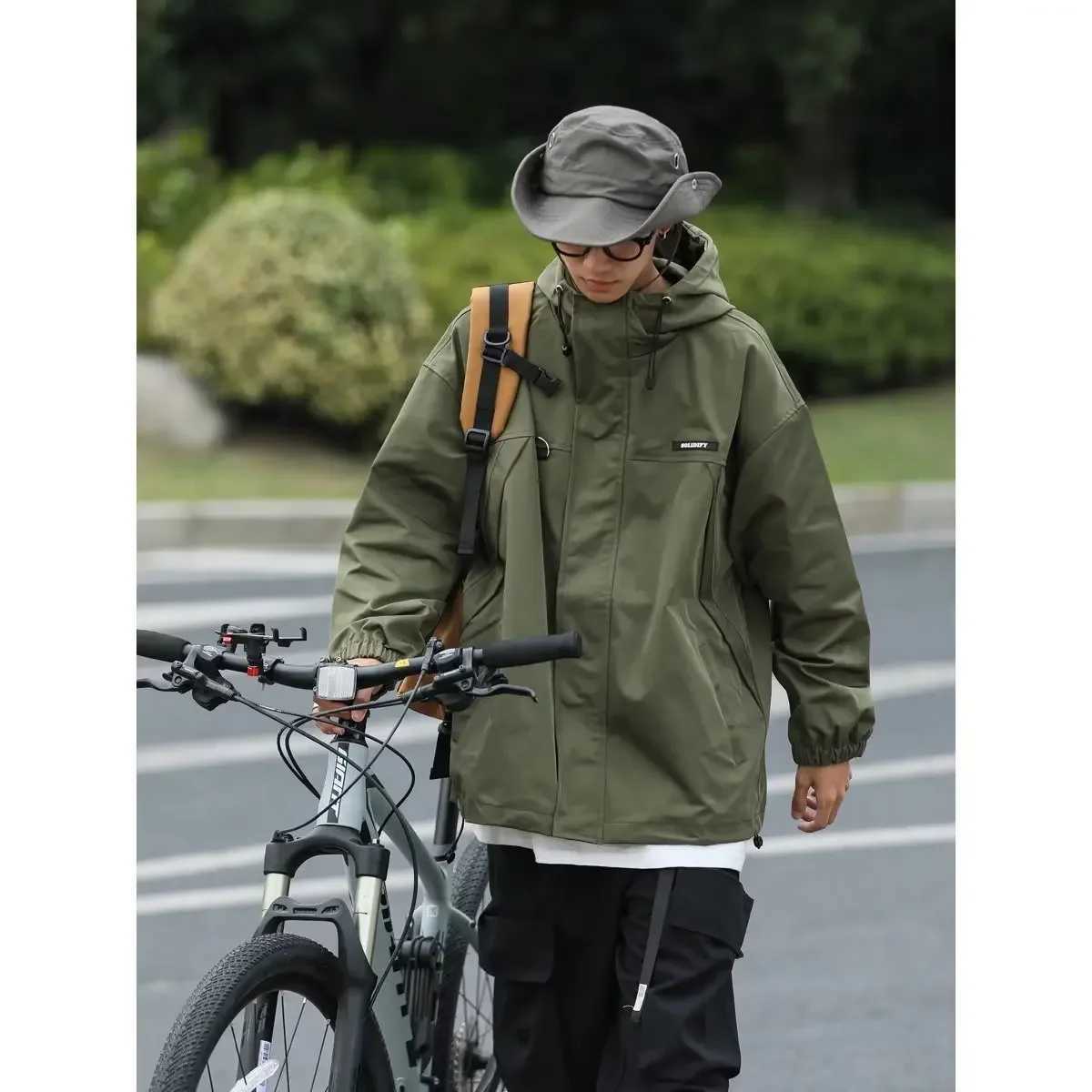 Trendy Korean Style Double Layer Waterproof Windproof Mens Casual Versatile Autumn Jacket For Teenagers And StudentsT250311