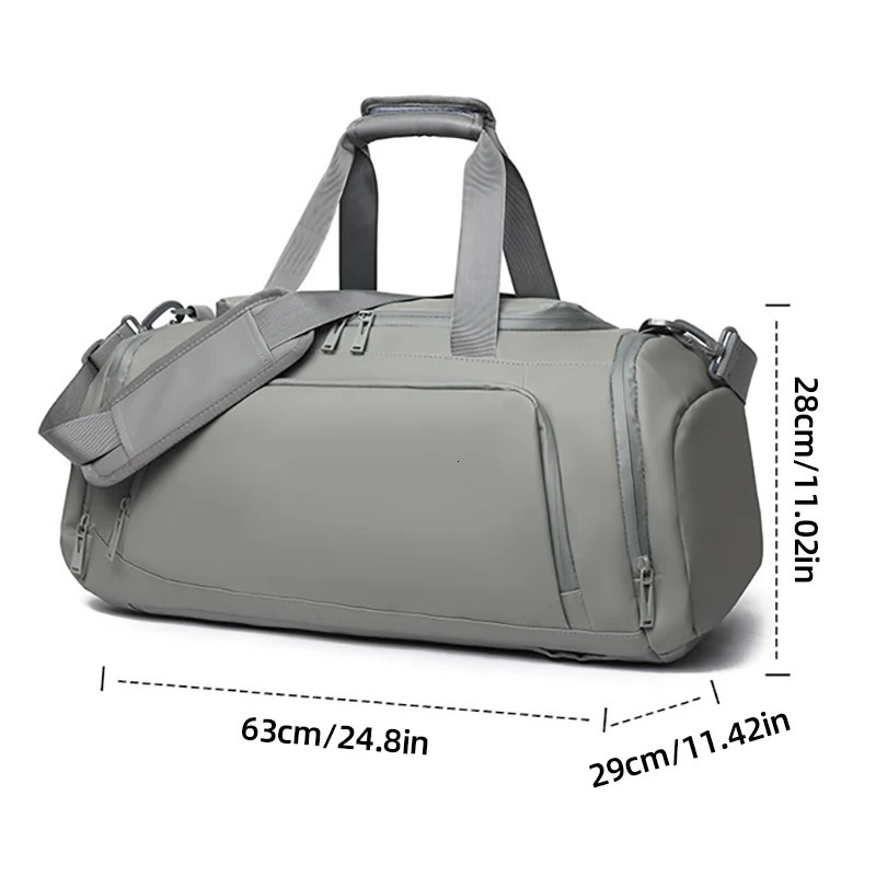 Men Travel Backpacks Multifunctional Luggage Storage Bag Waterproof Shoulder Bags with Shoe Pocket Wet Dry Separation Gym Packs 250311