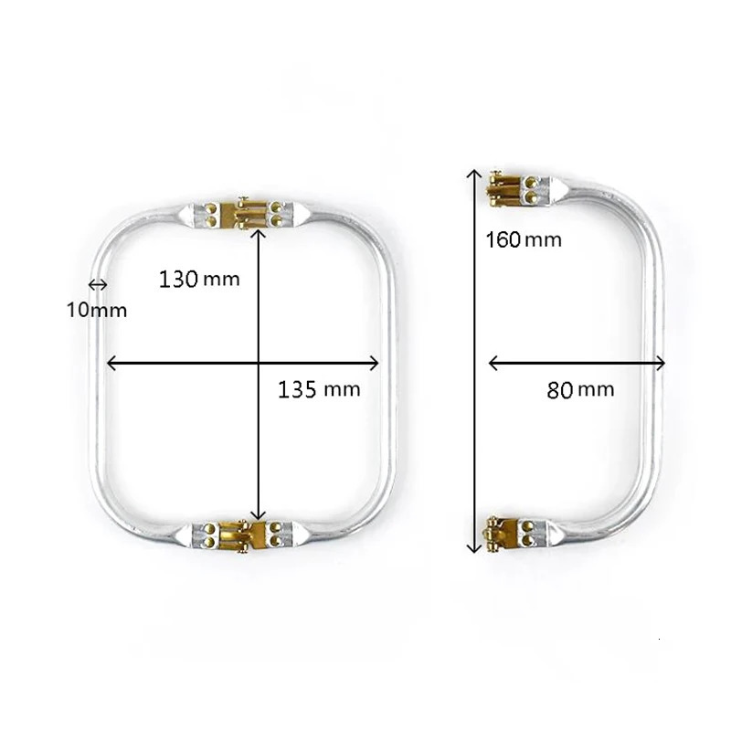 16cm18cm Metal Frame Purse Doctor Aluminum Tube Bag Handle Accessories Clutch Parts 3Color 250311