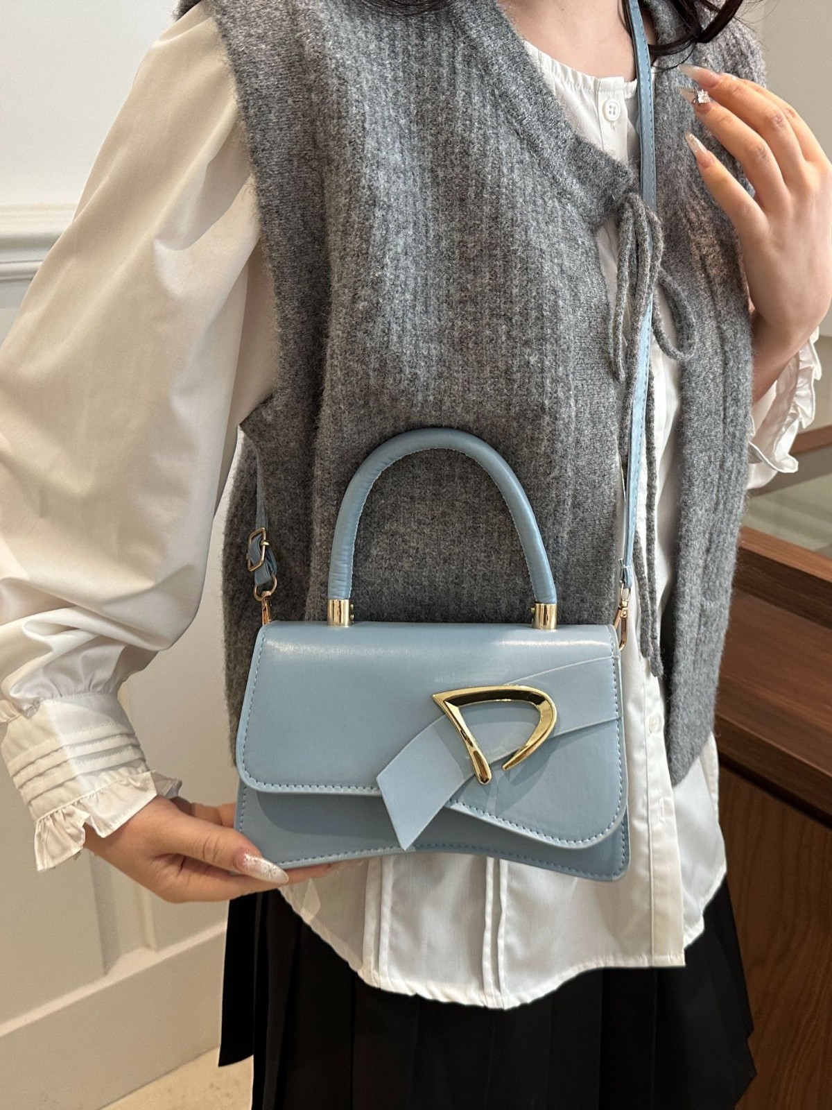 Bag women fashion handbag solid color 5 spring new trend personality small square burst NEW female bag