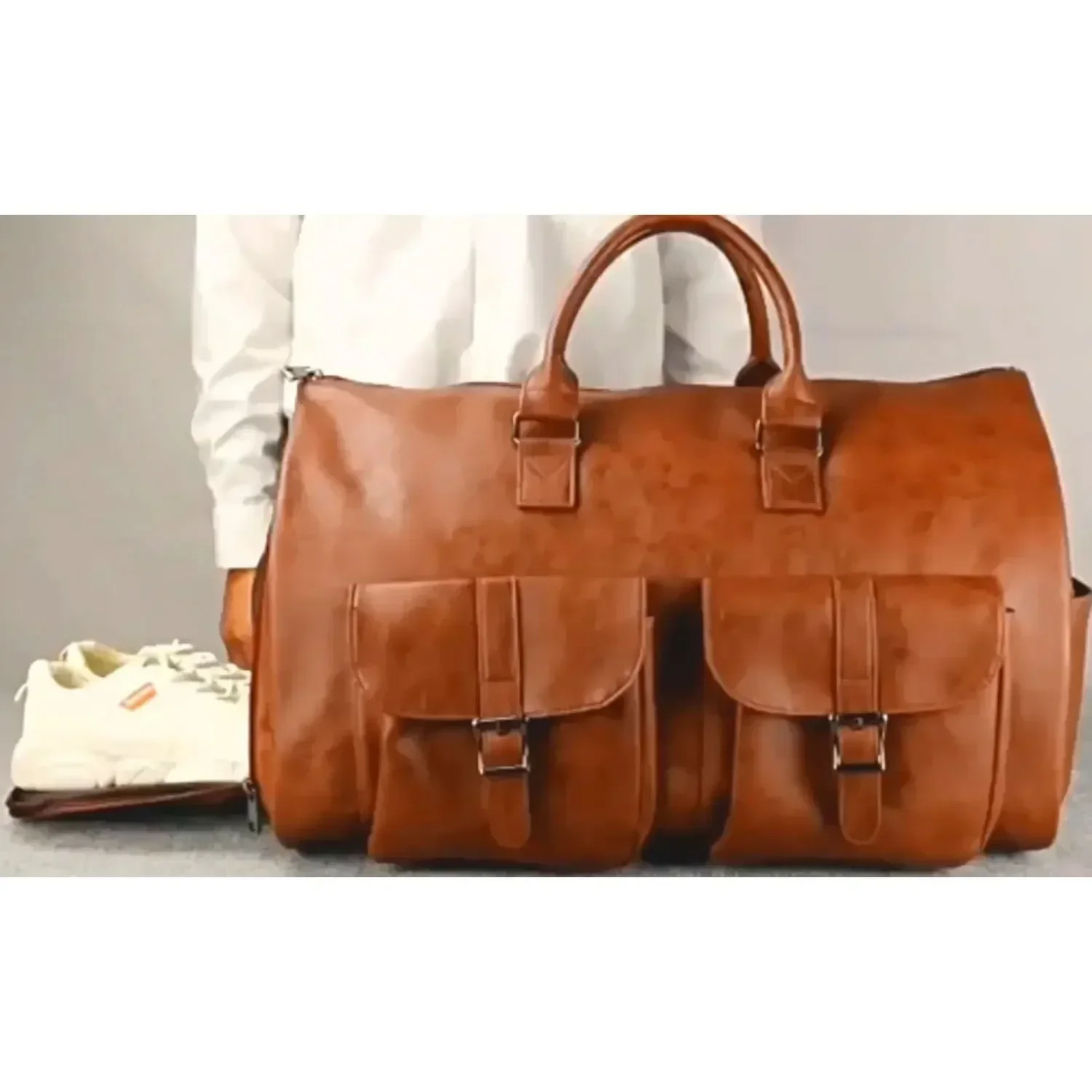 52cm205inch Convertible Travel Clothing Bag CarryOn Duffle 2in1 Hanging Luggage Set Business medium size luggage 250311