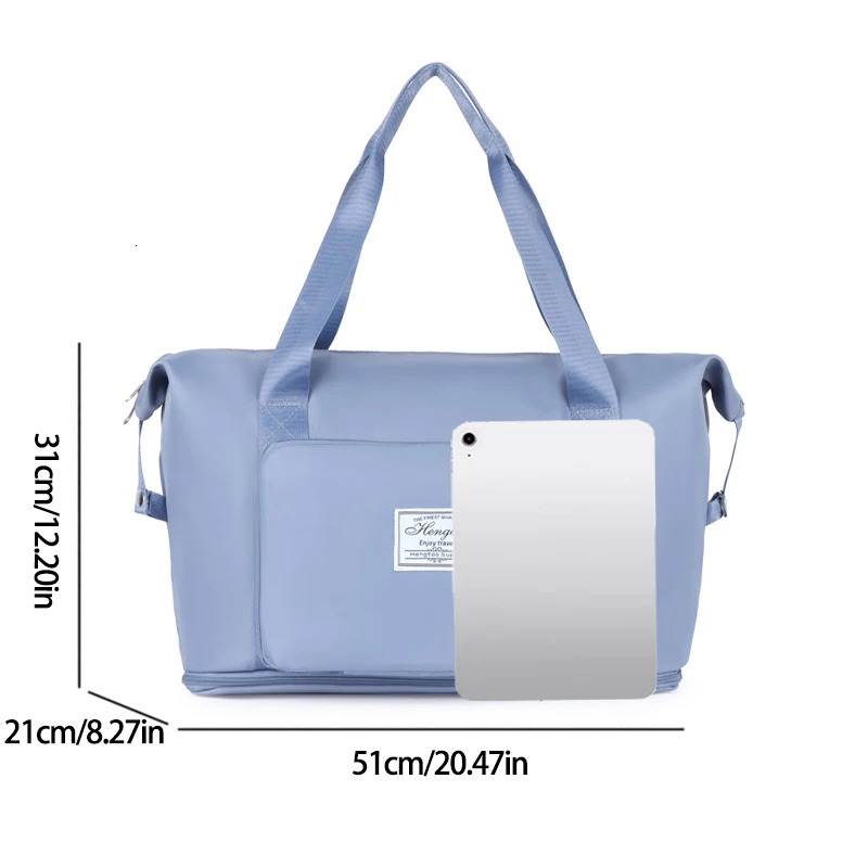 Fashion Casual Unisex Luggage Bag Oxford Solid Color Wearresistant Waterproof Multi Pocket Large Capacity Storage Travel bag 250311