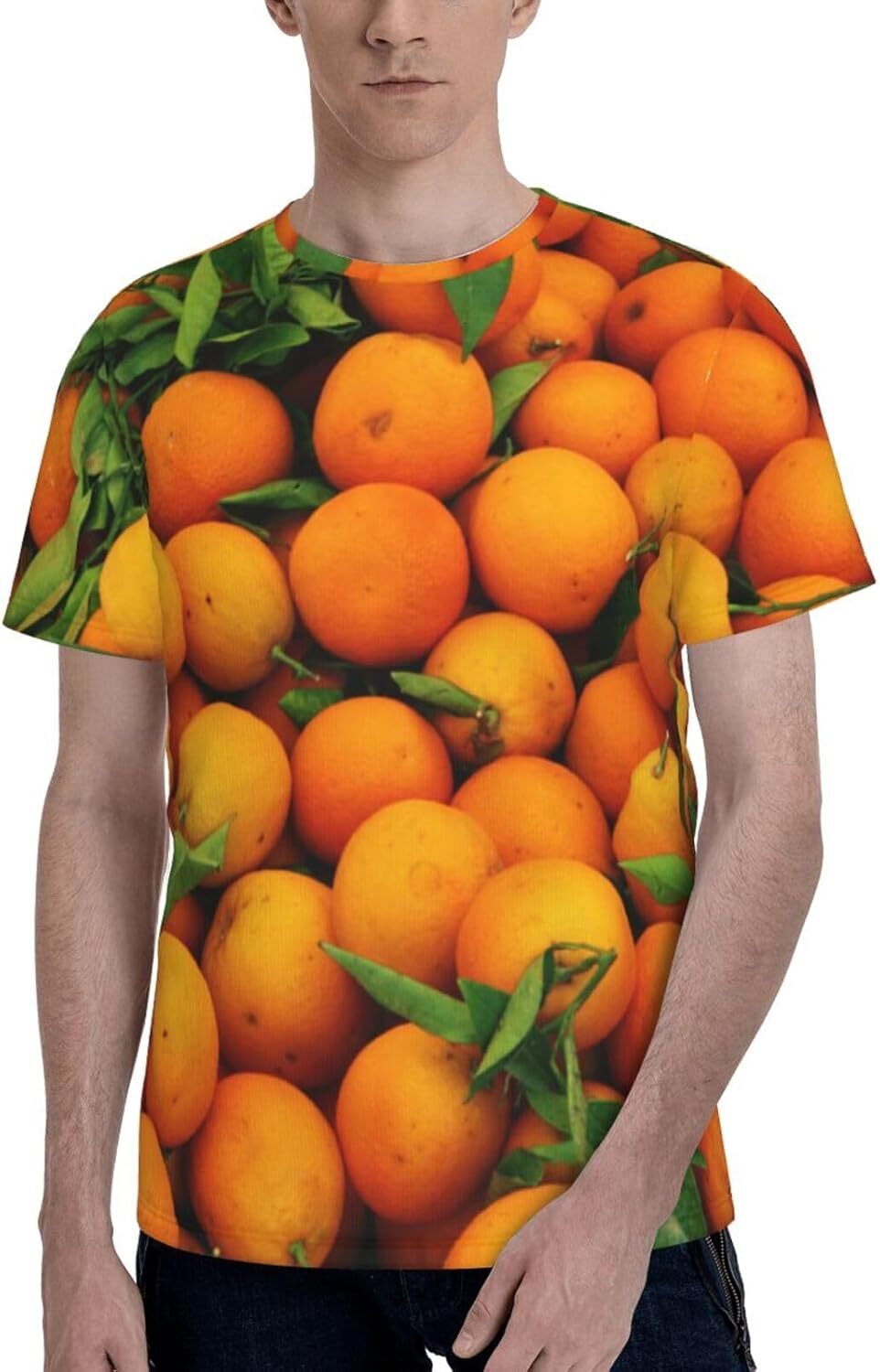 Mens T shirt 3D Tshirt Men Personalized Fruits Orange T-Shirt tee Casual tops summer clothes cool fashion