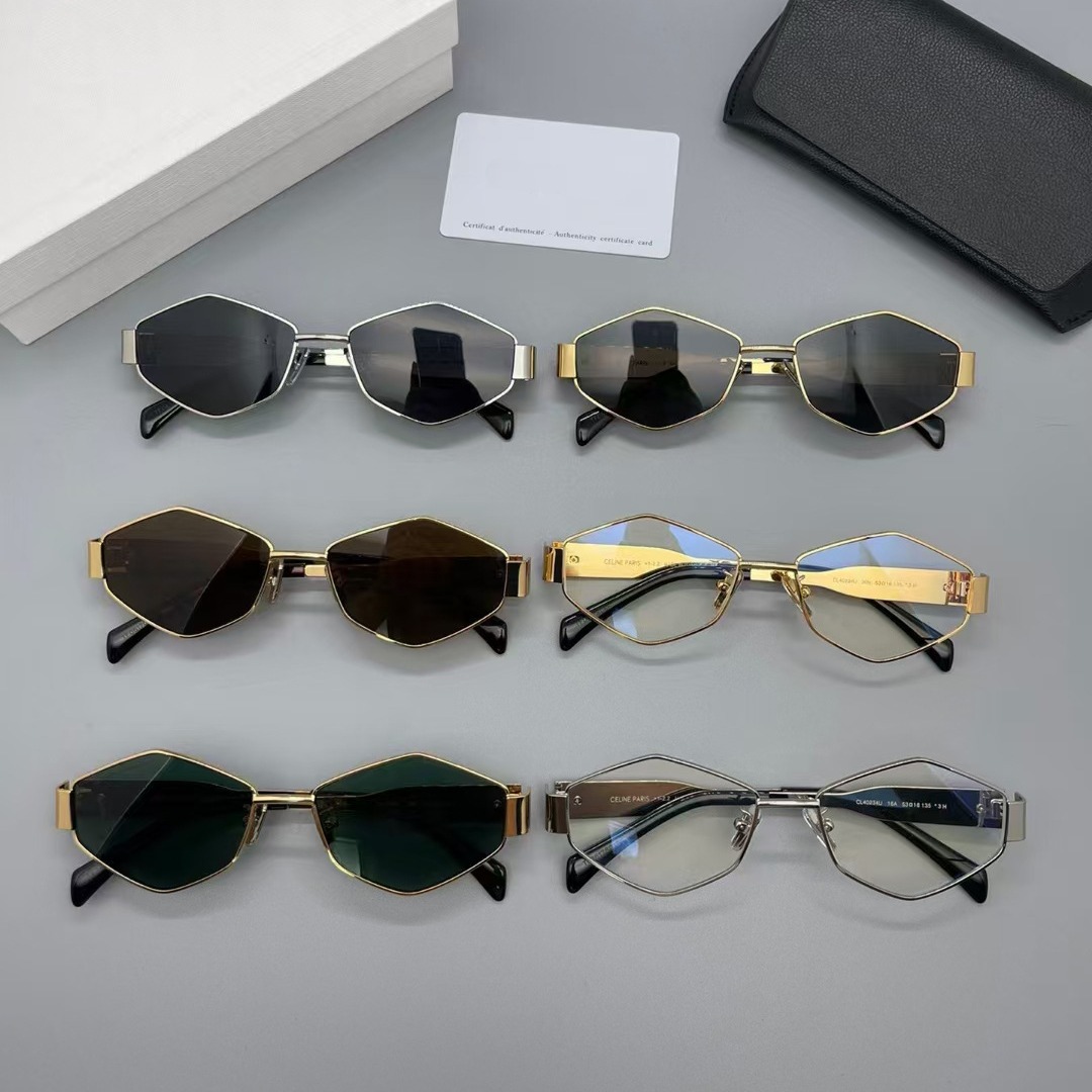 Metal Polygon Personalized Trendy Sunglasses Street Photography Sunglasses Fashion