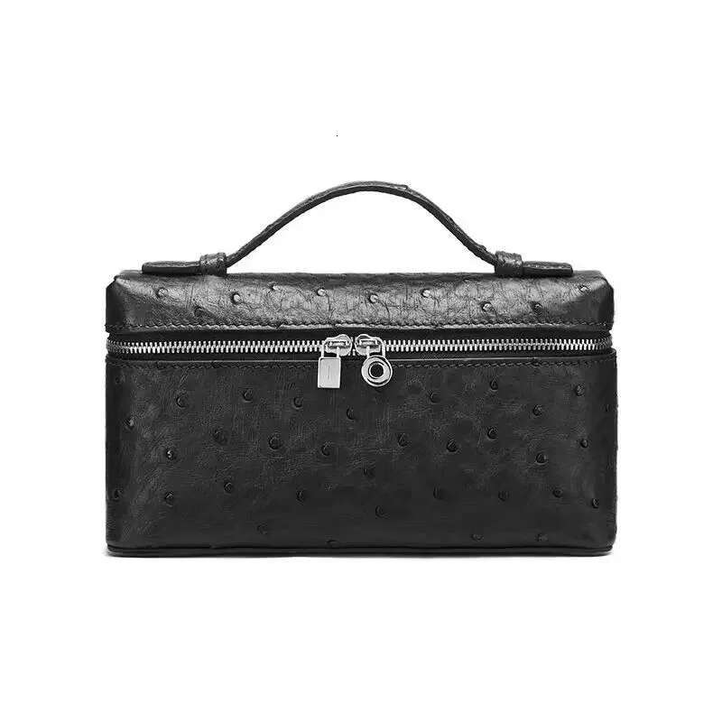 Fashion Brand Women Handbags 2024 Small Box Bucket Bag High Quality Ostrich PU Leather Single Shoulder Bags