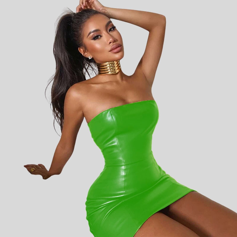 European and American women's clothing new summer sexy tube top temperament dress night skirt