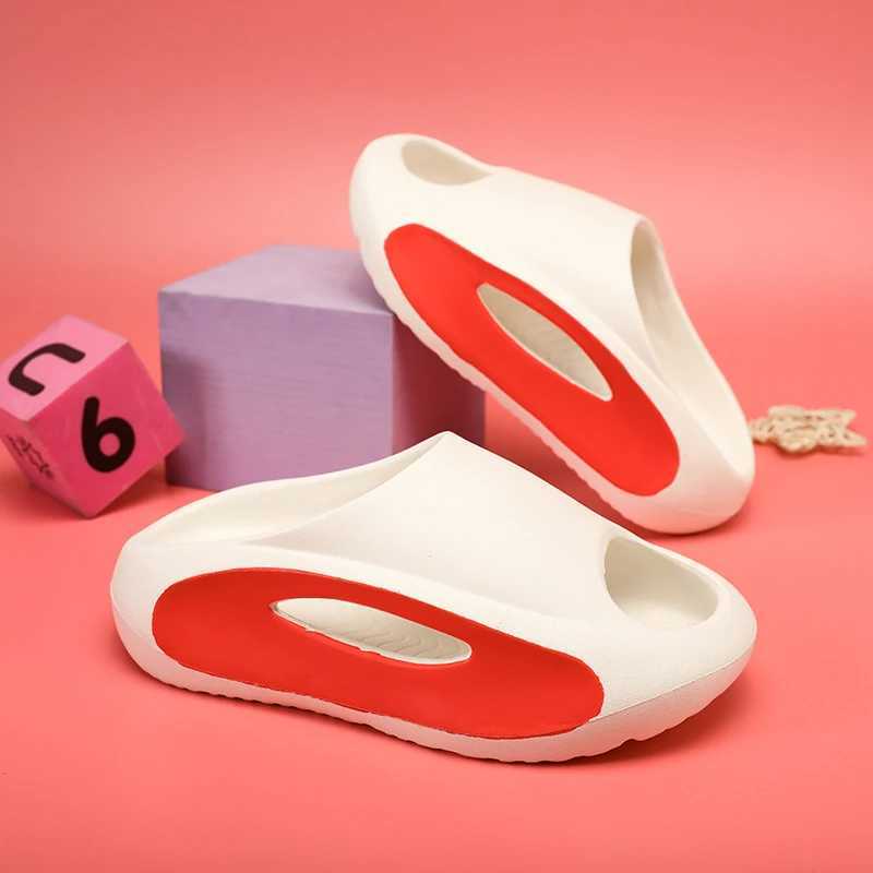 Summer Children Casual Slippers Solid Color Breathable Non-Slip Home Bathroom Beach Kids Soft Slippers Boys Girls Indoor ShoesT250312