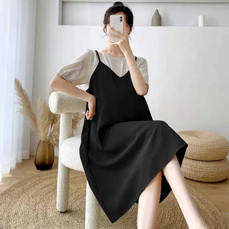 New Summer Loose Pregnant Womens DressT250311