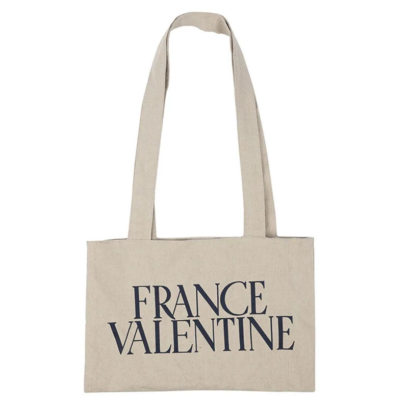 Female bags Canvas large capacity ins style Korean fashion casual tote bag versatile simple shoulder 250311