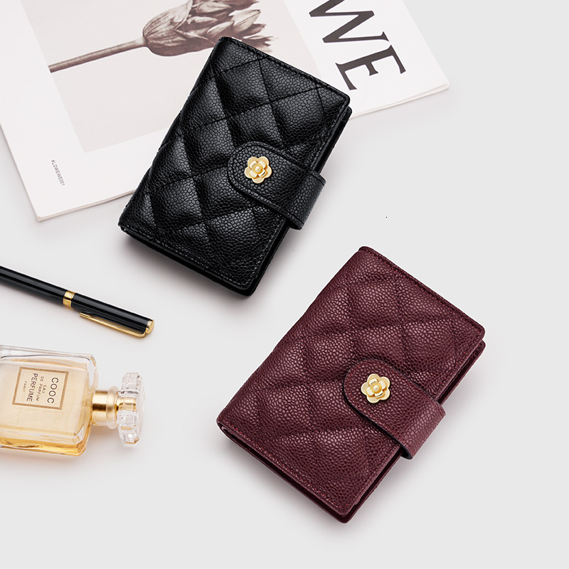 2025 Women S High End Genuine Leather Dia Grid Fashion Designer Simple Coin Card Short Wallet Outdoor Leisure Storage Bag New Free Delivery Designer B