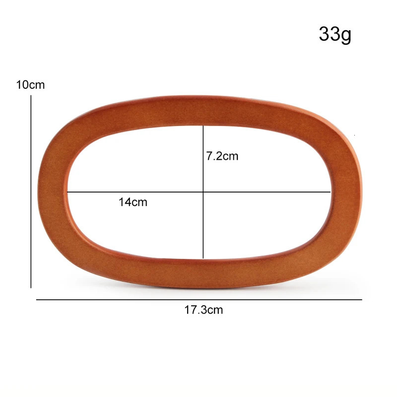2PCS oval board handbag straw bag handle DIY tool accessories cross shaped retro decoration carrying ring 250311